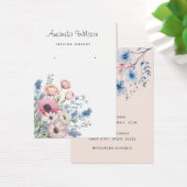 Elegante Aquarellblume Ohrring-Karte (Schreibtisch)