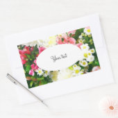 Elegante Aquarellblüte Rechteckiger Aufkleber (Umschlag)