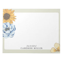 Elegante Aquarellblüte vom Schreibtisch des