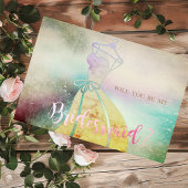 Elegante, Aquarellbräuner Kleiderüberdachungskarte Einladung