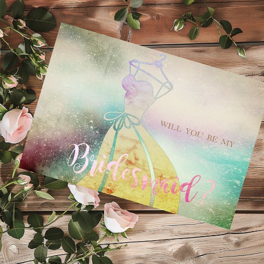 Elegante, Aquarellbräuner Kleiderüberdachungskarte Einladung