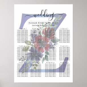 Elegante Aquarelldarstellung eines roten und blaue Poster