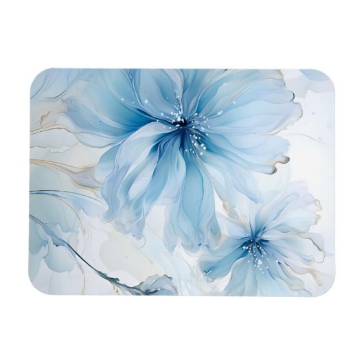 Elegante Aquarelle Blumenkohl Magnet (Horizontal)