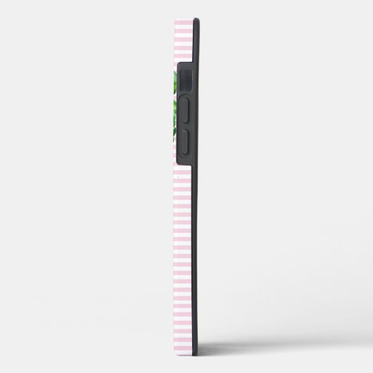 Elegante Aquarellfarbe mit Monogramm Case-Mate iPhone Hülle (Rückseite / Links)