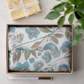 Elegante Aquarellfarben Blau braun Seidenpapier (Geschenk)