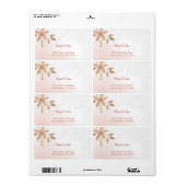 Elegante Aquarellfarben Blume Mit Monogramm Spitze (Vorne)