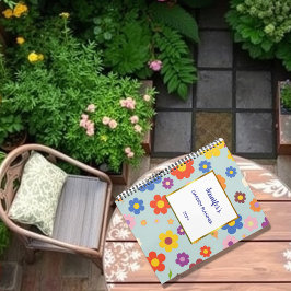 Elegante Aquarellfarben-Blume zeichnen den persönl Planer