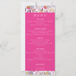 Elegante Aquarellfarben Blumen Rosa und Weiß Einladung