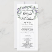 Elegante Aquarellfarben-Chic-Lavendel (Vorderseite)