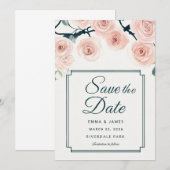 Elegante Aquarellfarben - Einladung (Vorne/Hinten)