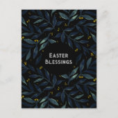 Elegante Aquarellfarben Filialen Ostern Postkarte (Vorderseite)