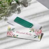 Elegante Aquarellfarben - Florenname Namenschild