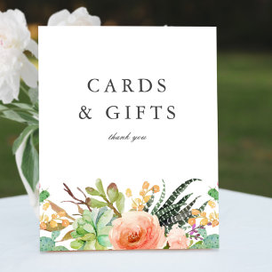 Elegante Aquarellfarben - Geschenke für Hochzeiten Poster