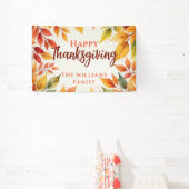 Elegante Aquarellfarben-Herbstlaube - Grenz-Ernted Banner (InSitu)
