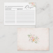 Elegante Aquarellfarben-Liebe im Brautparty Rec Begleitkarte (Vorne/Hinten)