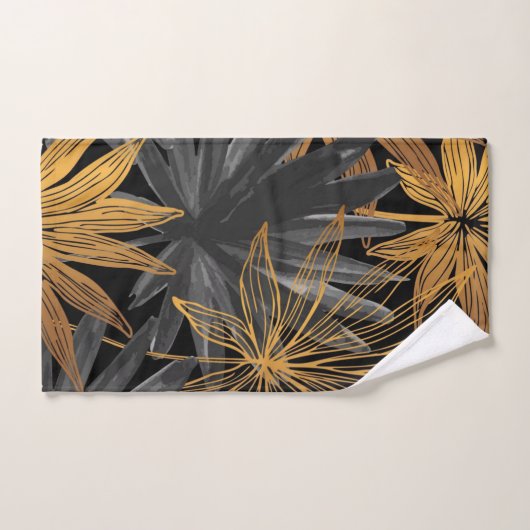 Elegante Aquarellfarben mit blumengeschmückter Opt Badhandtuch Set (Handtuch)