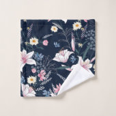 Elegante Aquarellfarben mit blumengeschmückter Opt Badhandtuch Set (Waschlappen)