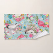 Elegante Aquarellfarben mit blumengeschmückter Opt Badhandtuch Set (Handtuch)