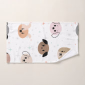 Elegante Aquarellfarben mit blumengeschmückter Opt Badhandtuch Set (Handtuch)