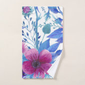 Elegante Aquarellfarben mit blumengeschmückter Opt Badhandtuch Set (Handtuch)