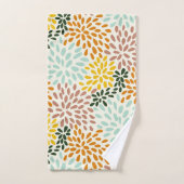 Elegante Aquarellfarben mit blumengeschmückter Opt Badhandtuch Set (Handtuch)