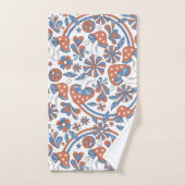 Elegante Aquarellfarben mit blumengeschmückter Opt Badhandtuch Set (Handtuch)