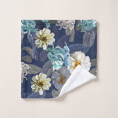 Elegante Aquarellfarben mit blumengeschmückter Opt Badhandtuch Set (Waschlappen)
