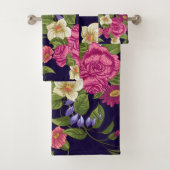 Elegante Aquarellfarben mit blumengeschmückter Opt Badhandtuch Set (Insitu)