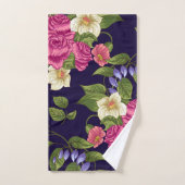 Elegante Aquarellfarben mit blumengeschmückter Opt Badhandtuch Set (Handtuch)