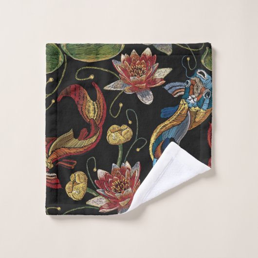 Elegante Aquarellfarben mit blumengeschmückter Opt Badhandtuch Set (Waschlappen)