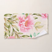 Elegante Aquarellfarben mit blumengeschmückter Opt Badhandtuch Set (Handtuch)