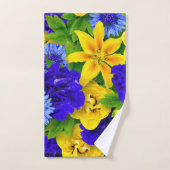 Elegante Aquarellfarben mit blumengeschmückter Opt Badhandtuch Set (Handtuch)