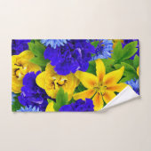 Elegante Aquarellfarben mit blumengeschmückter Opt Badhandtuch Set (Handtuch)