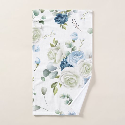 Elegante Aquarellfarben mit blumengeschmückter Opt Badhandtuch Set (Handtuch)