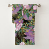 Elegante Aquarellfarben mit blumengeschmückter Opt Badhandtuch Set (Insitu)