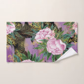 Elegante Aquarellfarben mit blumengeschmückter Opt Badhandtuch Set (Handtuch)