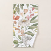 Elegante Aquarellfarben mit blumengeschmückter Opt Badhandtuch Set (Handtuch)