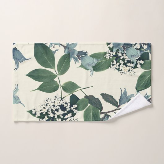 Elegante Aquarellfarben mit blumengeschmückter Opt Badhandtuch Set (Handtuch)