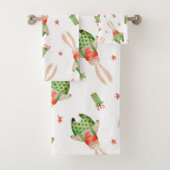 Elegante Aquarellfarben mit blumengeschmückter Opt Badhandtuch Set (Insitu)