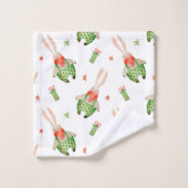 Elegante Aquarellfarben mit blumengeschmückter Opt Badhandtuch Set (Waschlappen)