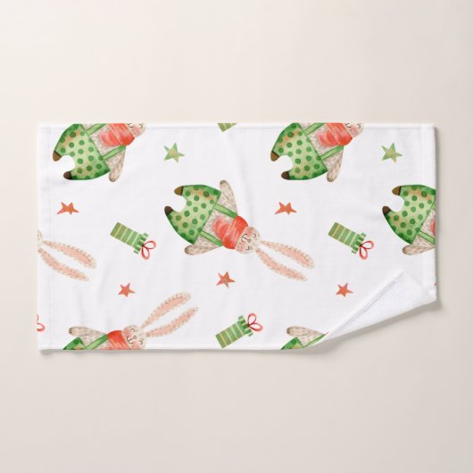 Elegante Aquarellfarben mit blumengeschmückter Opt Badhandtuch Set (Handtuch)