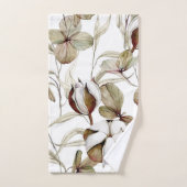 Elegante Aquarellfarben mit blumengeschmückter Opt Badhandtuch Set (Handtuch)