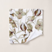 Elegante Aquarellfarben mit blumengeschmückter Opt Badhandtuch Set (Waschlappen)