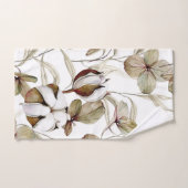 Elegante Aquarellfarben mit blumengeschmückter Opt Badhandtuch Set (Handtuch)