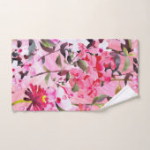 Elegante Aquarellfarben mit blumengeschmückter Opt Badhandtuch Set (Handtuch)