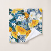Elegante Aquarellfarben mit blumengeschmückter Opt Badhandtuch Set (Waschlappen)