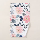 Elegante Aquarellfarben mit blumengeschmückter Opt Badhandtuch Set (Handtuch)