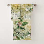 Elegante Aquarellfarben mit blumengeschmückter Opt Badhandtuch Set (Insitu)