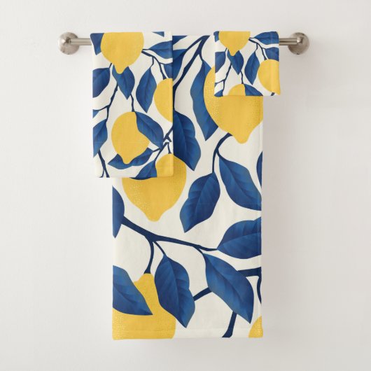 Elegante Aquarellfarben mit blumengeschmückter Opt Badhandtuch Set (Insitu)