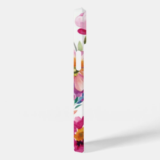 Elegante Aquarellfarben Rose Blühen Personalisiert Case-Mate iPhone Hülle (Rückseite / Rechts)